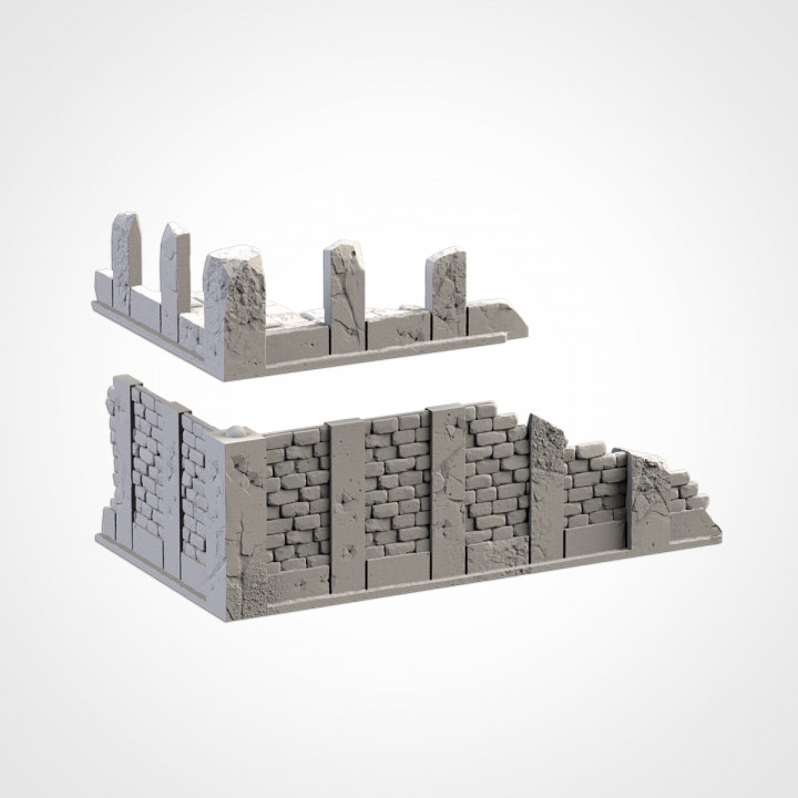 Corner City Ruin 2, Modular Warhammer 40K Terrain