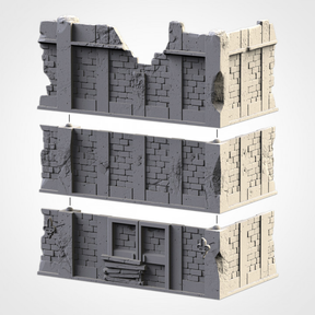 3-Story Tall Building Ruin 4, Modular Warhammer 40K Terrain