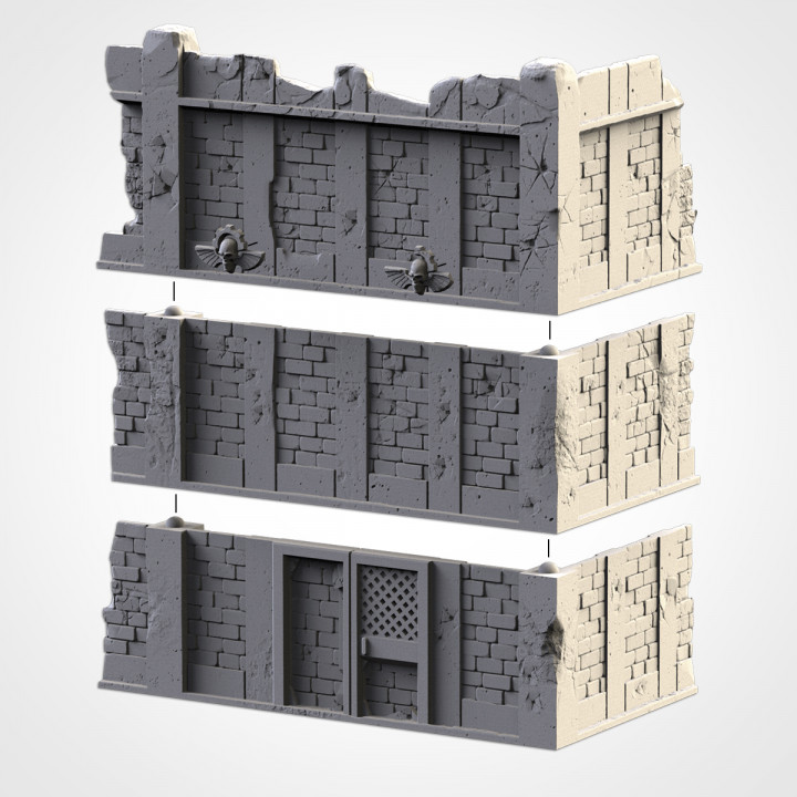 3-Story Tall Building Ruin 3, Modular Warhammer 40K Terrain