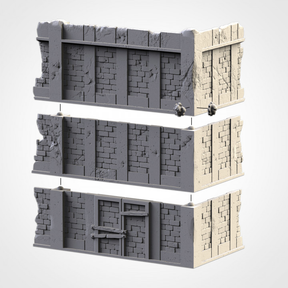 3-Story Tall Building Ruin 1, WTC Modular Warhammer 40K Terrain