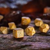 Dwarven Dice Set: Gold