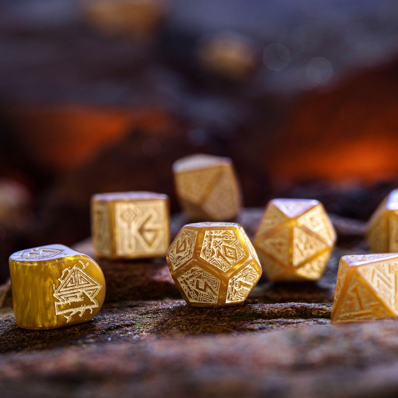 Dwarven Dice Set: Gold