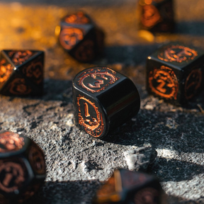 Dragons Modern Dice Set: Obsidian