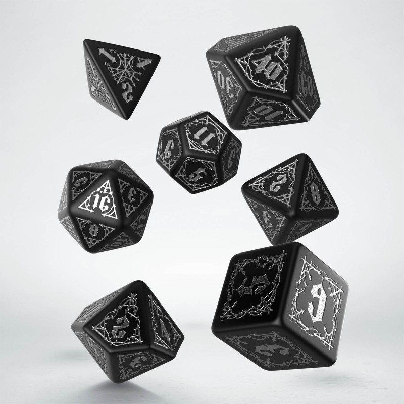 Bloodsucker Black & Silver Dice Set