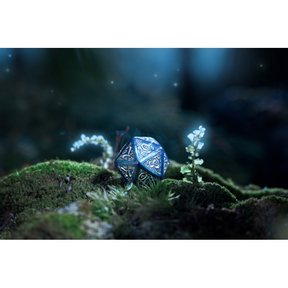 Elvish Cobalt & Silver Dice Set