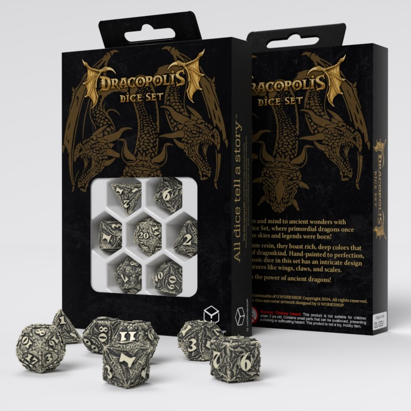 Dracopolis Dice Set: The Scandinavian Blackfang