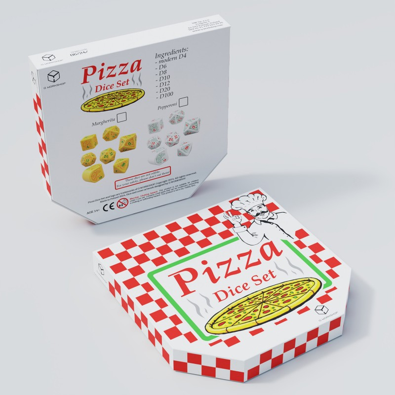 Pizza Dice Set: Margherita