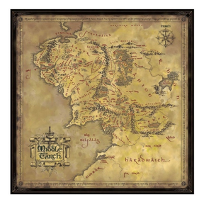 The Lord of the Rings - Middle Earth's Map Puzzle (1000 pcs)