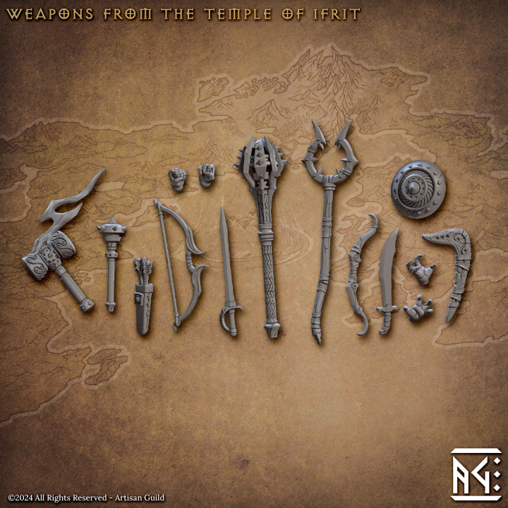 Weapons and Hands Kit, Raid at the Temple of Ifrit