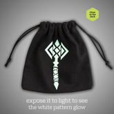 Hammer Black & Glow in the Dark Dice Bag