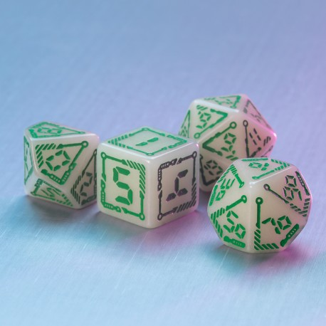 Digital Glowing Dice Set, Glow in the Dark Dice