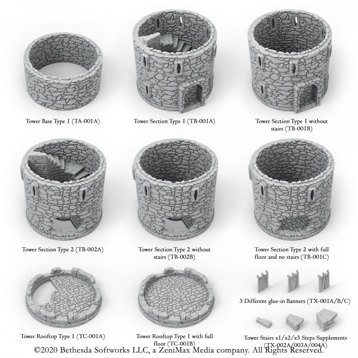 Western Watchtower Terrain Set, Elder Scrolls: Call to Arms