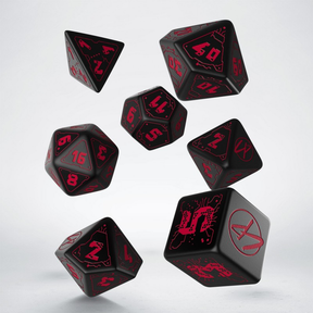 Cyberpunk Red Dice Set: Blood Over Chrome