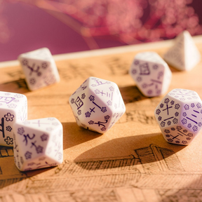 Japanese Dice Set: Blue Star Lotus