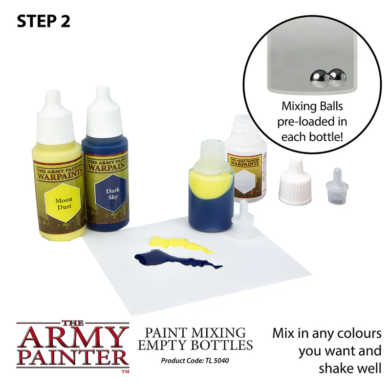 Paint Mixing Empty Bottles, The Army Painter