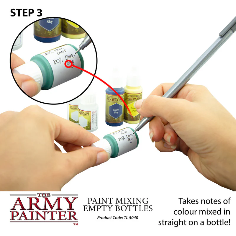 Paint Mixing Empty Bottles, The Army Painter