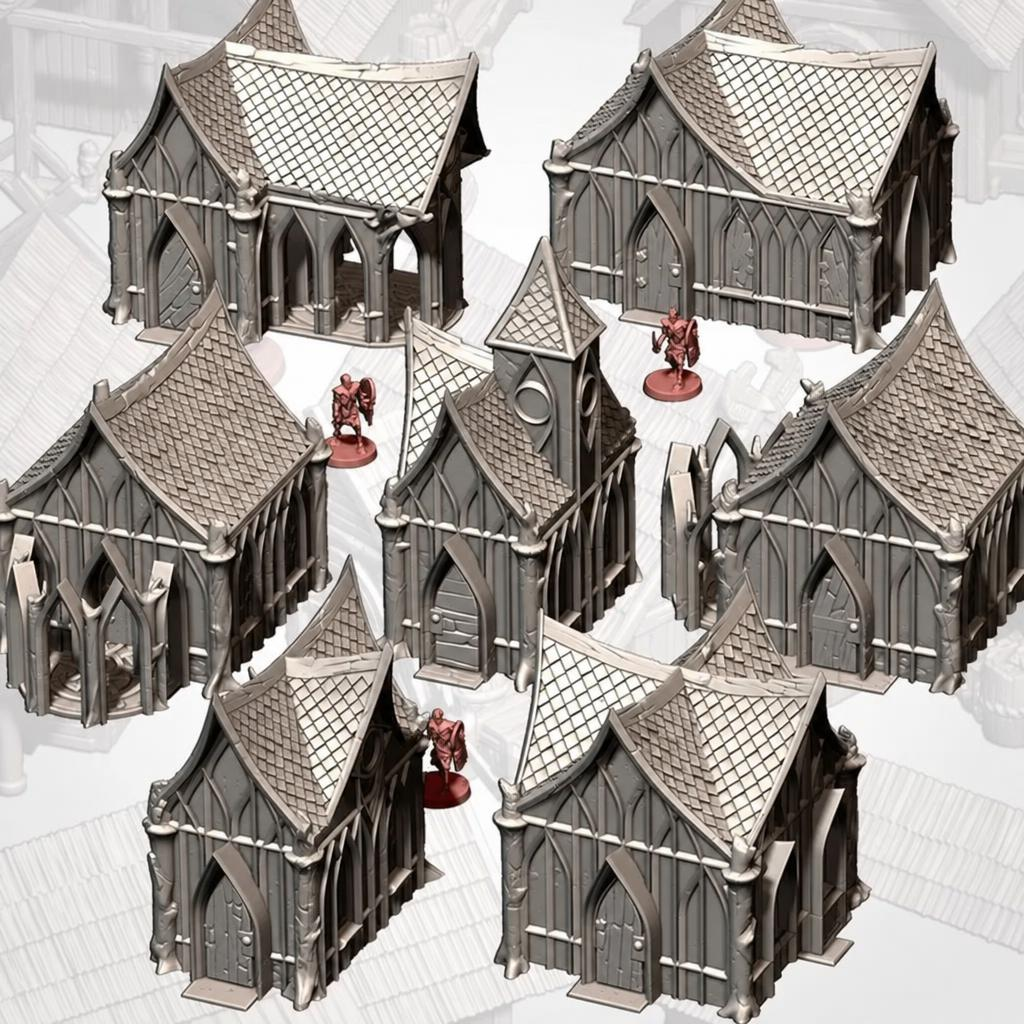 Wood Elf Village Pack, Fantasy Terrain