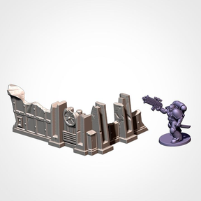 Industrial Ruins Pack, Sci-Fi Terrain