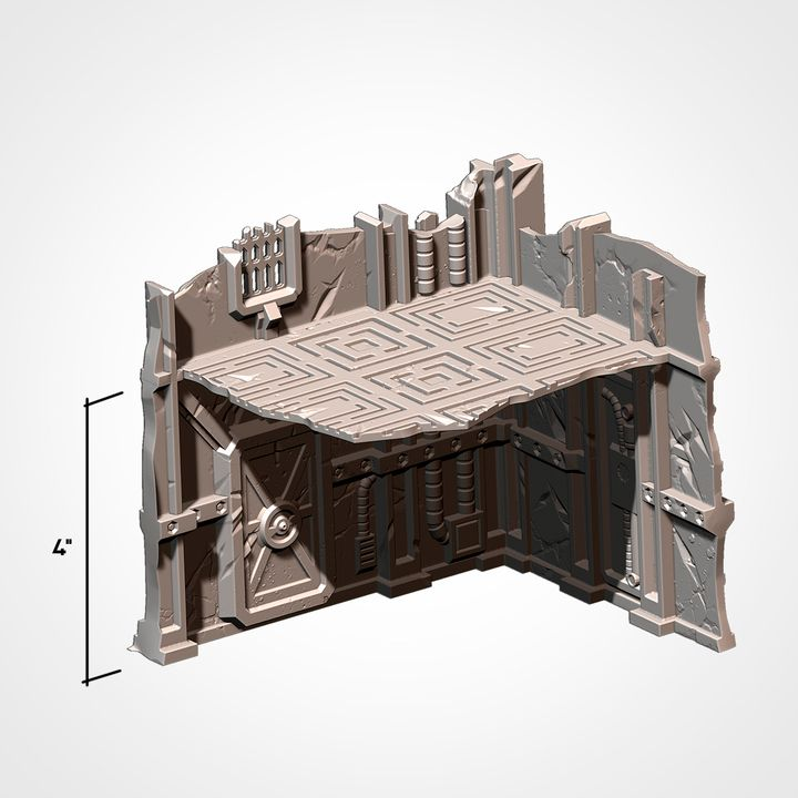 Industrial Ruins Pack, Sci-Fi Terrain