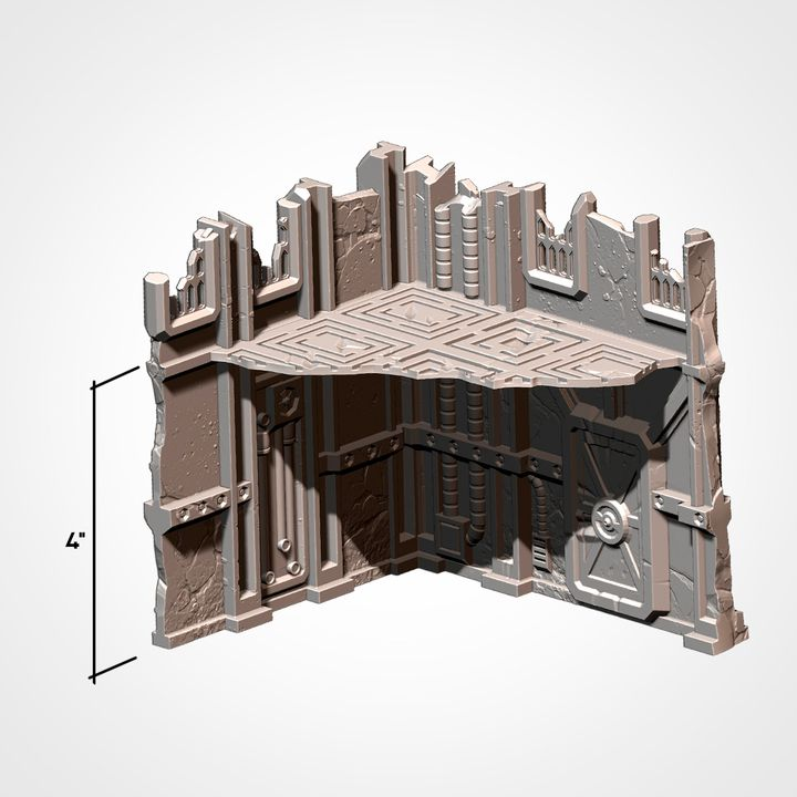 Industrial Ruins Pack, Sci-Fi Terrain