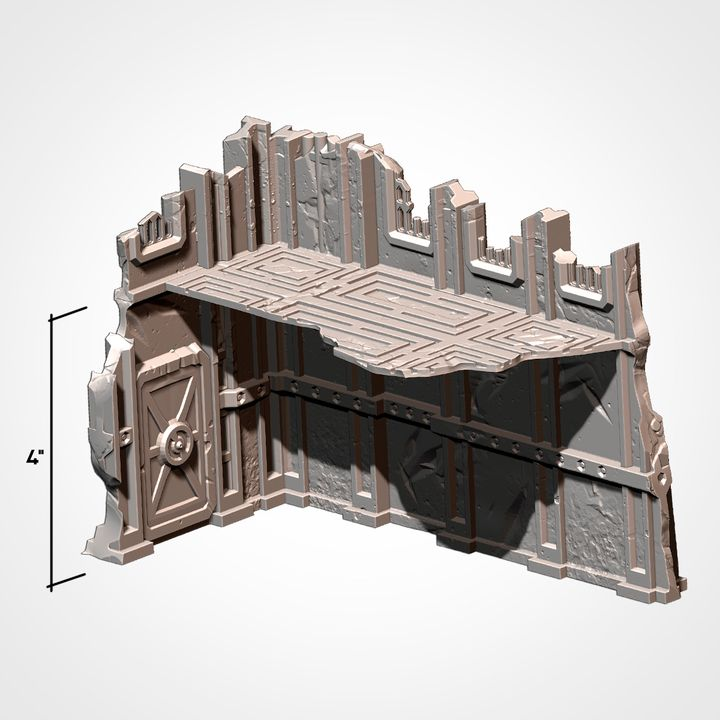 Industrial Ruins Pack, Sci-Fi Terrain