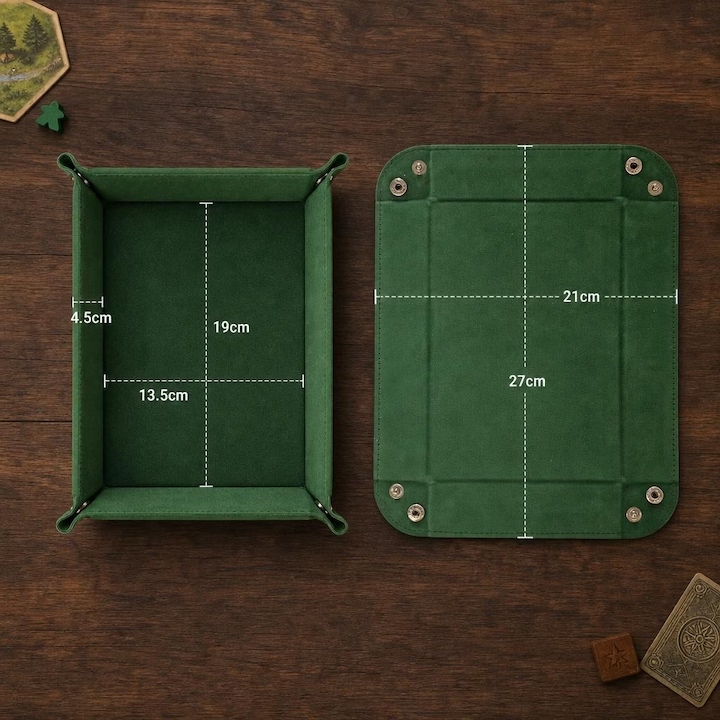 Rectangular Velvet Dice Tray