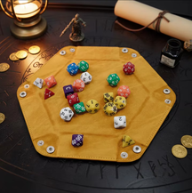 Hexagonal Velvet Dice Tray