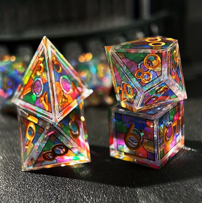 Murals Dice Set + Velvet Bag