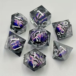 Dragon Eye Dice Set, Liquid Core + Velvet Bag