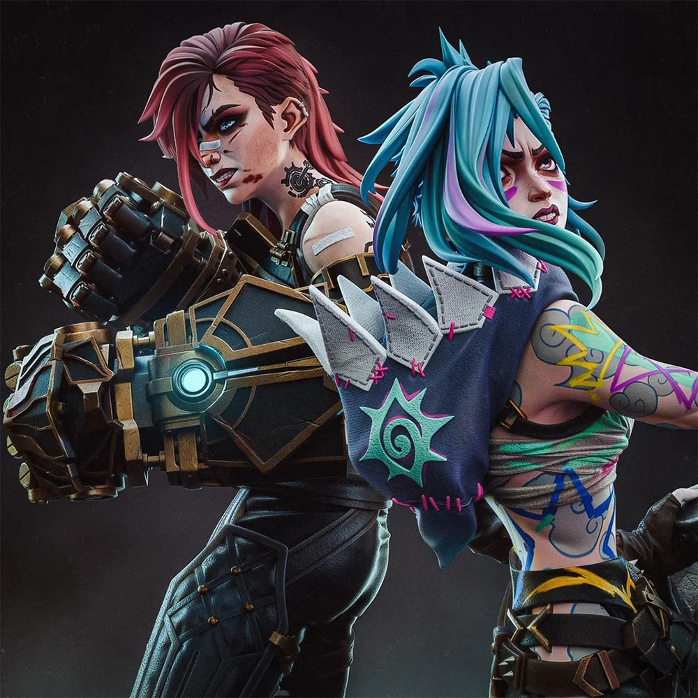 Jinx & Vi, Sisters Divided, Figurines Diorama, 10/15/25cm