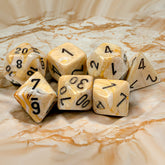 Set 7 Zaruri D&amp;D ~ Marble White