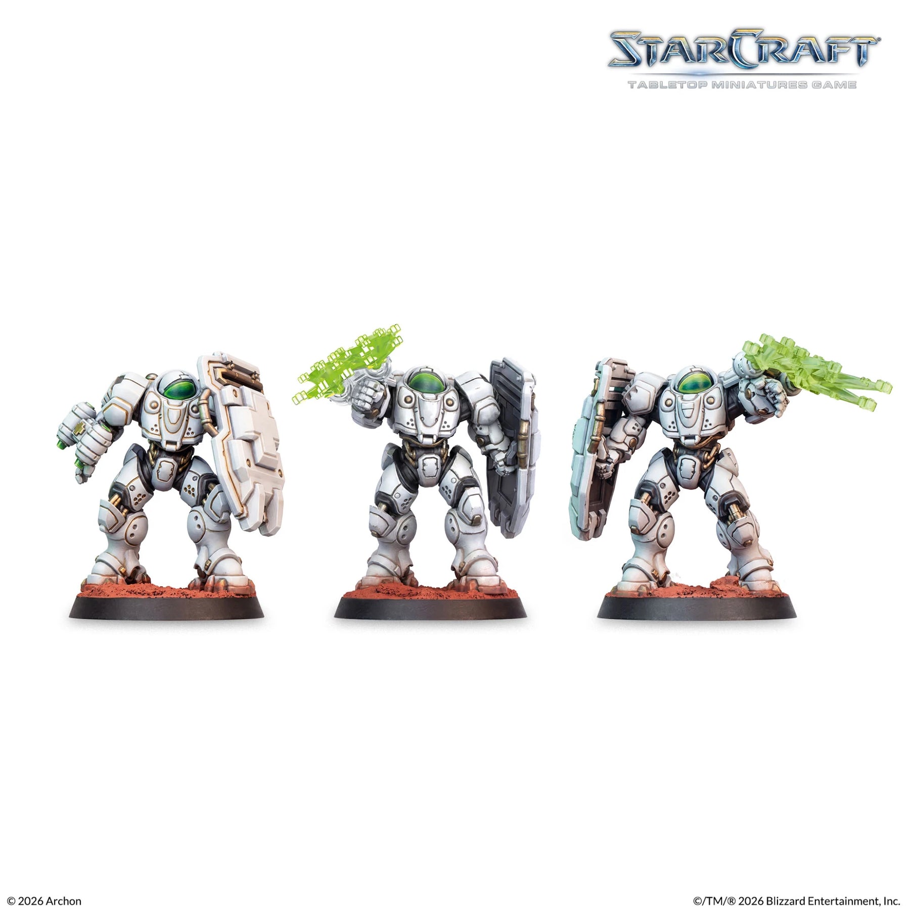 StarCraft Terran Starter Set, the three Medics, painted