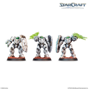 StarCraft Terran Starter Set, the three Medics, painted