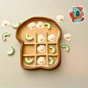 Toast Breakfast Tic Tac Toe Set