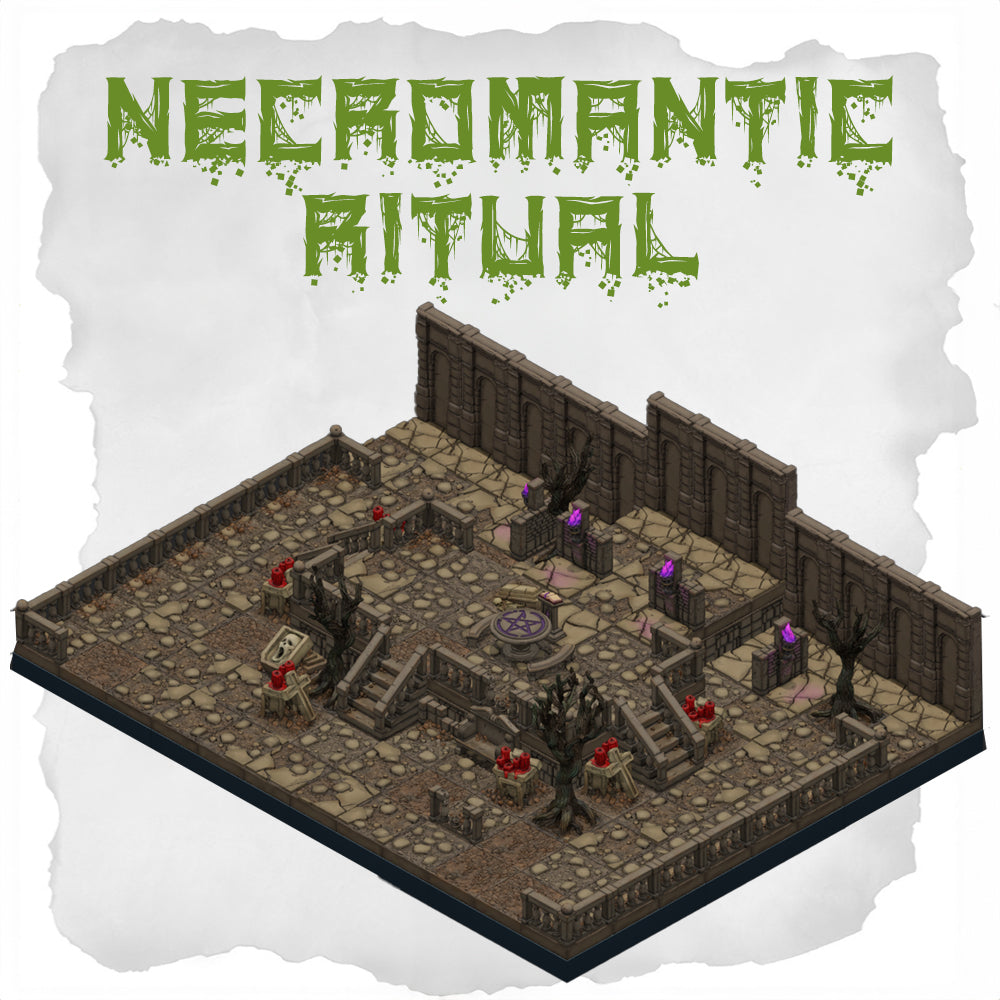 Necromancer Ritual Room Necromantic Ritual, Haunted Graveyard Set – Nerd Castle
