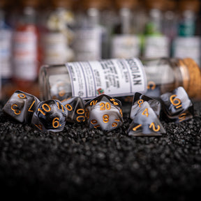 Obsidian, Elemental Series, Dice Set