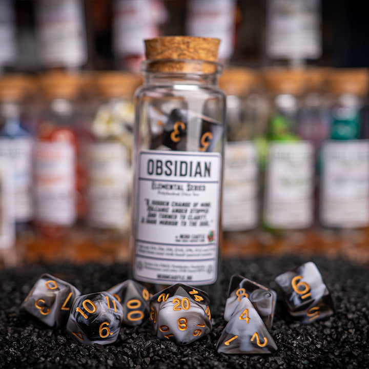 Obsidian, Elemental Series, Dice Set