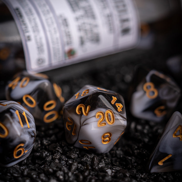 Obsidian, Elemental Series, Dice Set