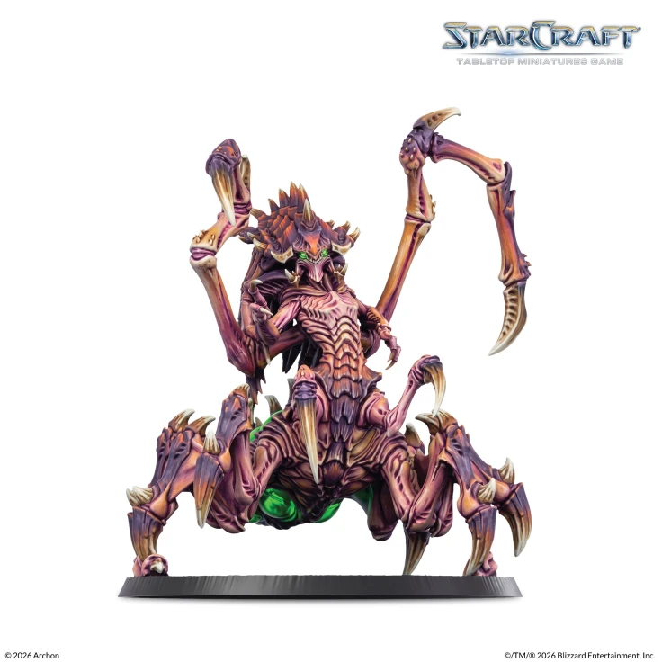 StarCraft Zerg Starter Set, the Queen, painted
