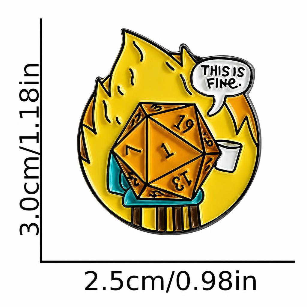 This Is Fine, TTRPG Meme, Pin