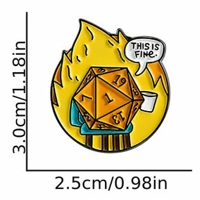 This Is Fine, TTRPG Meme, Pin