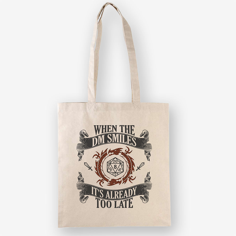 Dungeons & Dragons Tote Bag, Smiling DM, Heavy Cotton