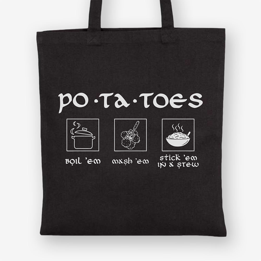 Dungeons & Dragons Tote Bag, Po-Ta-Toes, Heavy Cotton