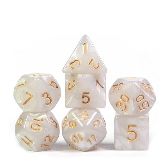 Set 7 Zaruri D&D, Marble White